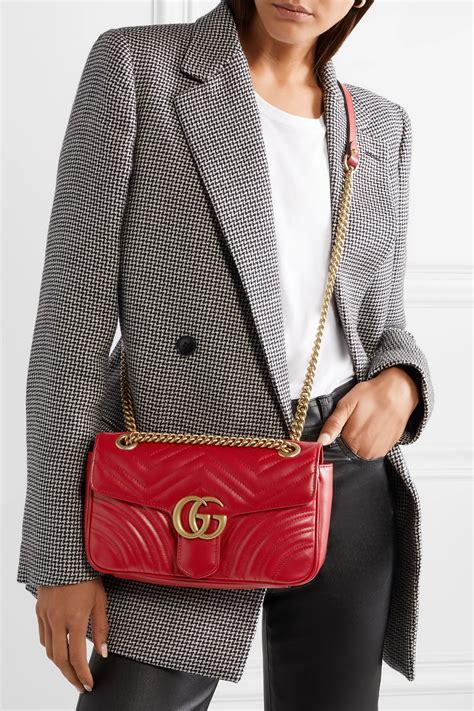 gucci marmont red large|Gucci Marmont small camera bag.